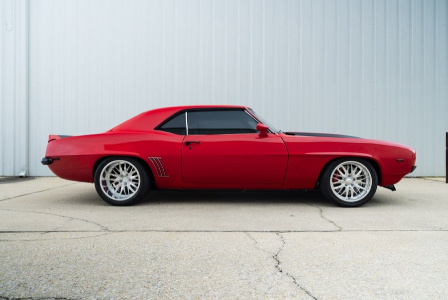 1969 Chevrolet Camaro RS Z28 in Resale Red, restored by Morgan Muscle Cars