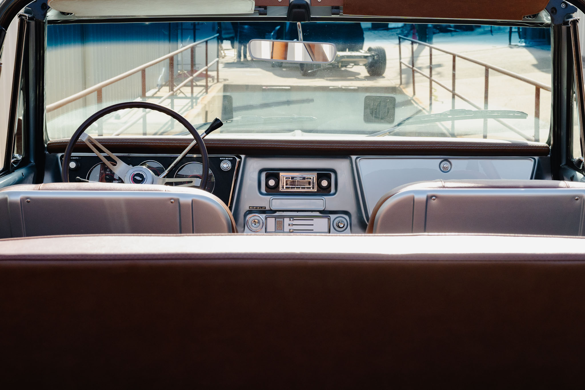 1972 Chevrolet K5 Blazer in silver, restored by Morgan Muscle Cars in Pelham, Alabama