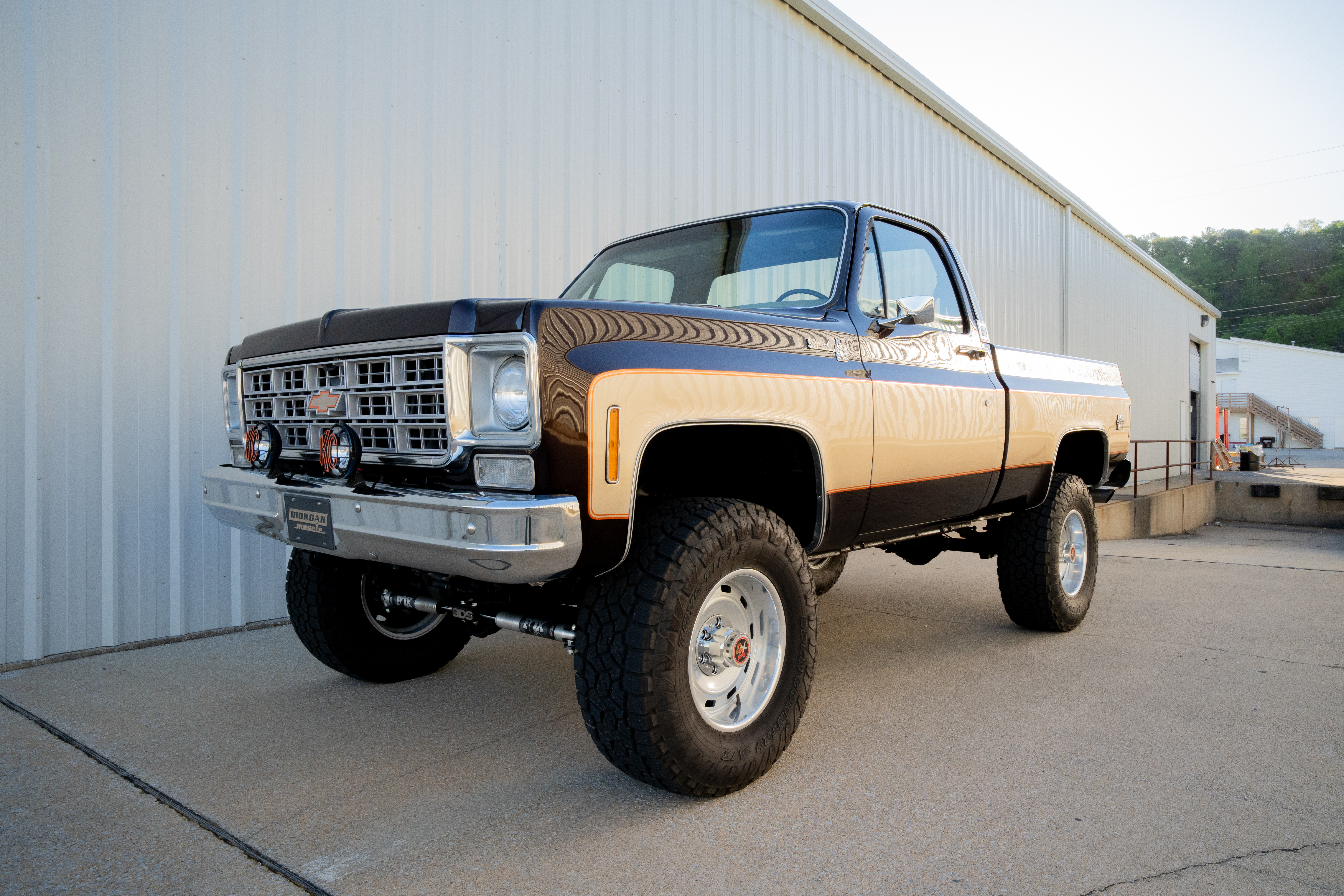 1978 Chevrolet Silverado K10 4x4 restored by Morgan Muscle Cars in Pelham, Alabama
