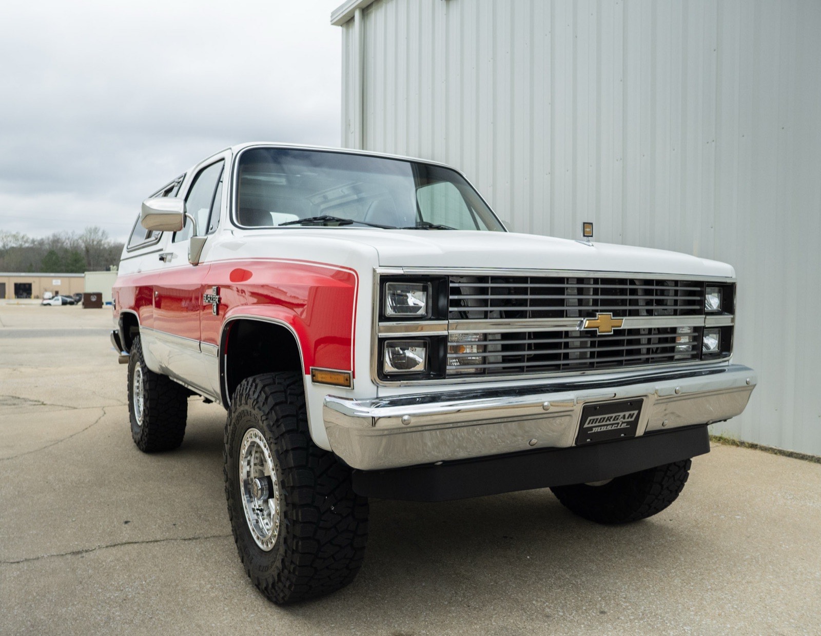 1984 Chevrolet K5 Blazer two-tone resto-mod, finished by Morgan Muscle Cars in Pelham, Alabama